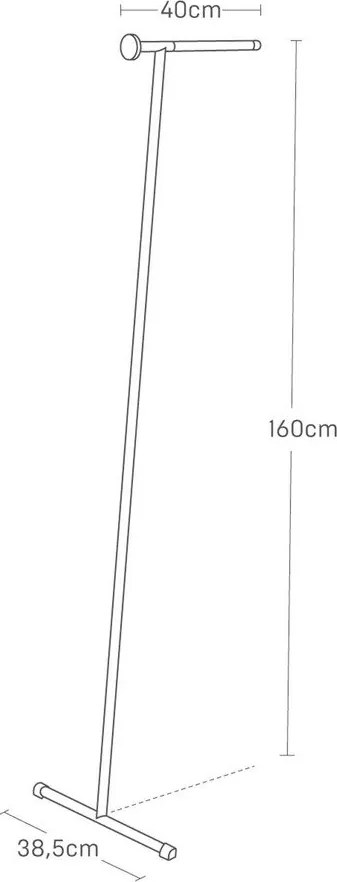 Fehér fém fali fogas 38,5 cm Tower – YAMAZAKI