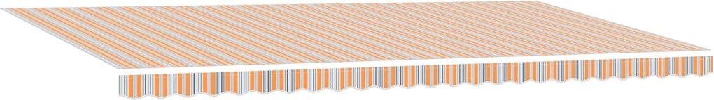 vidaXL Behúzható napellenző Sokszínű 600 × 300 cm szövet