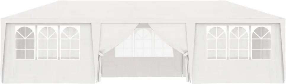 fehér rendezvénysátor oldalfalakkal 4 x 9 m 90 g/m²
