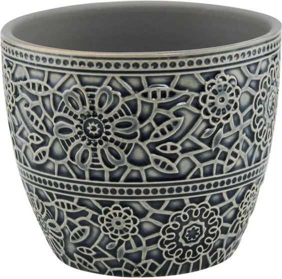 BLOOMY kaspó, fekete Ø 10,8 cm