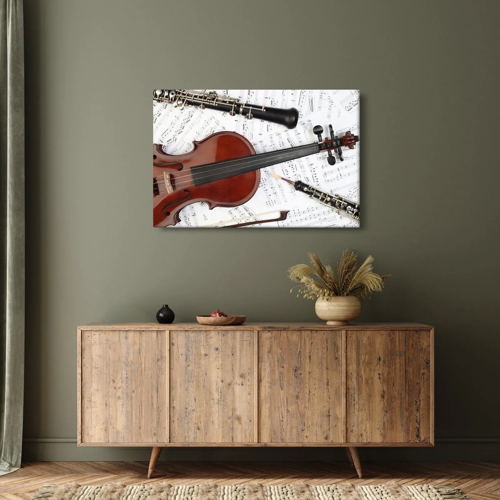 Kép - Hangszerek (90x60 cm)