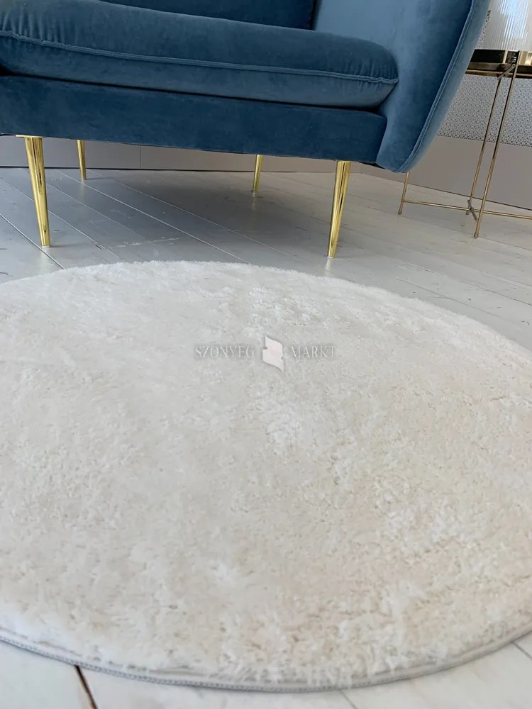 Royal Shaggy kerek Szőnyeg 252 White (Fehér) 67x67