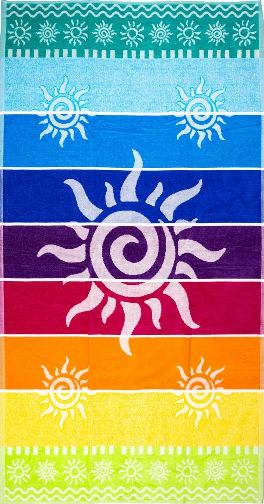 STROMBOLI Strandtörölköző szivárvány 165x90cm