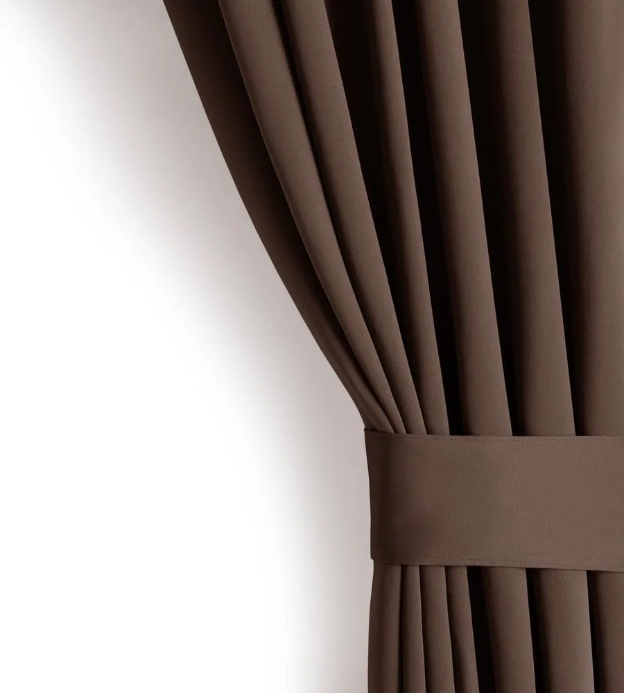Barna sötétítő függöny 140x245 cm Eyelets – Restilo