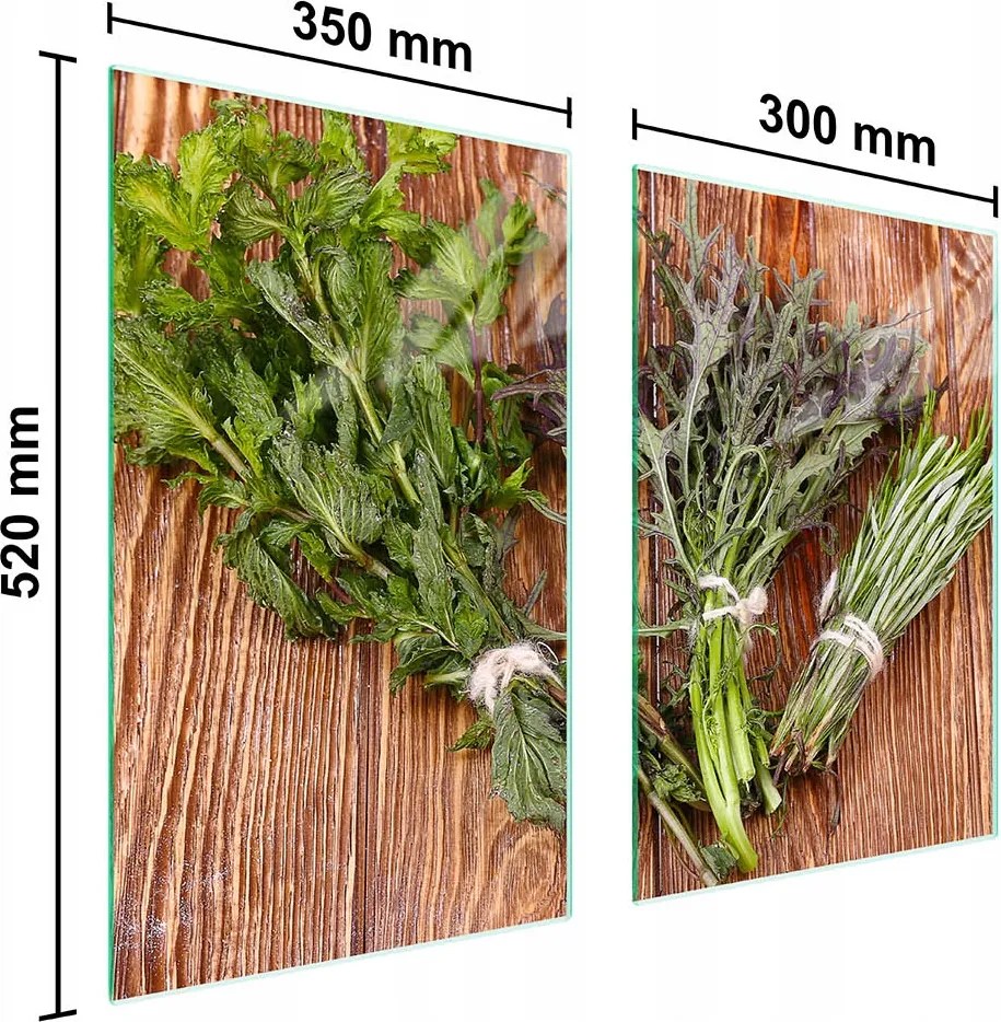 Üveg Konyhai Védőlap 65x52 Rozmaring