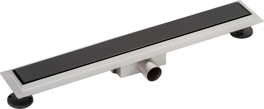 Granada || zuhanyfolyóka fekete üveggel, 60 cm