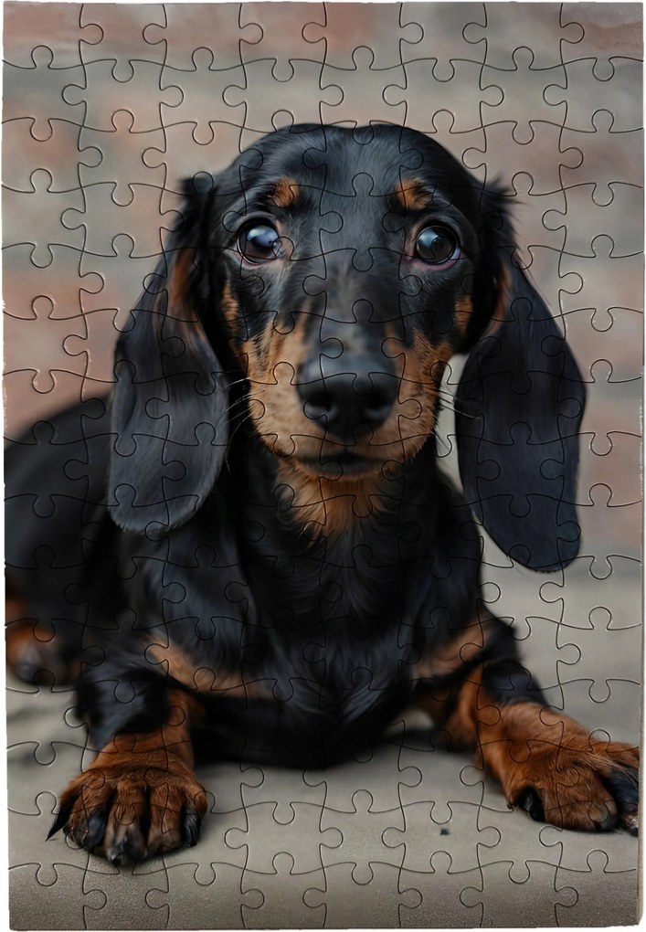 Tacskó Kutya Puzzle Tacskó 120 db-os 20x30 cm Kirakós