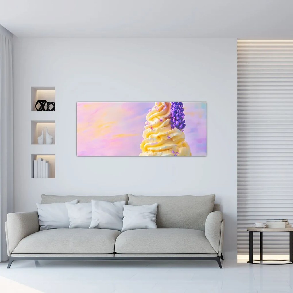 Kép - Levendulás fagylalt (120x50 cm)