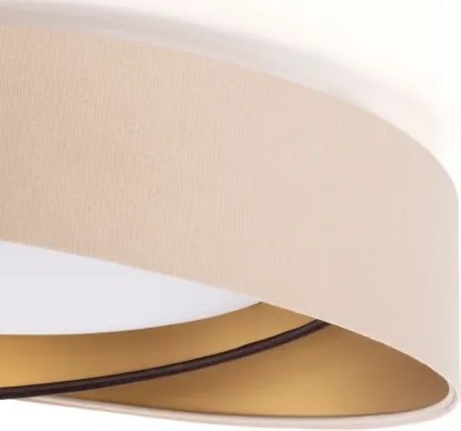 LED mennyezeti lámpa GALAXY MODERN LED/24W/230V átm. 55 cm bézs/barna/arany