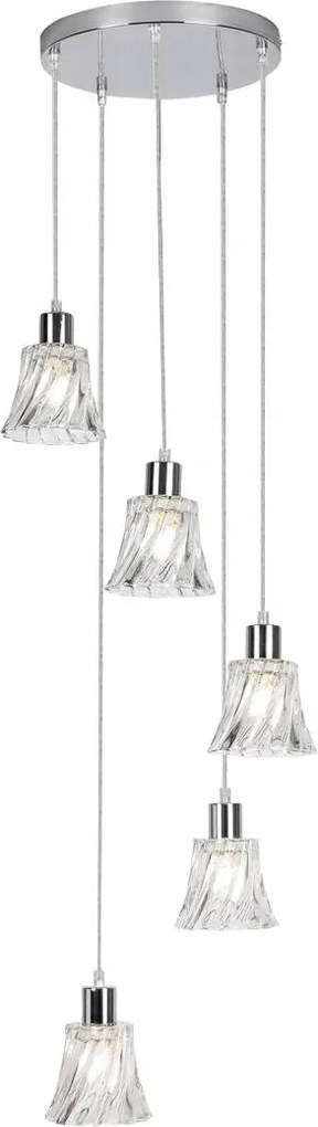 Függőlámpa E14 5x40W króm szín 5305 Hestia Rabalux