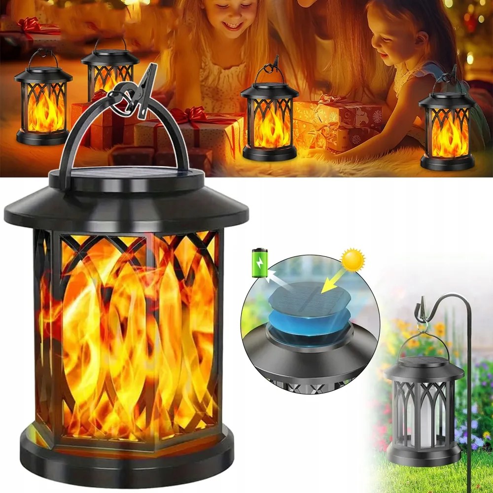 LED-es napelemes lámpák, kültéri függesztéshez, napelemes lampionok, dekoráció