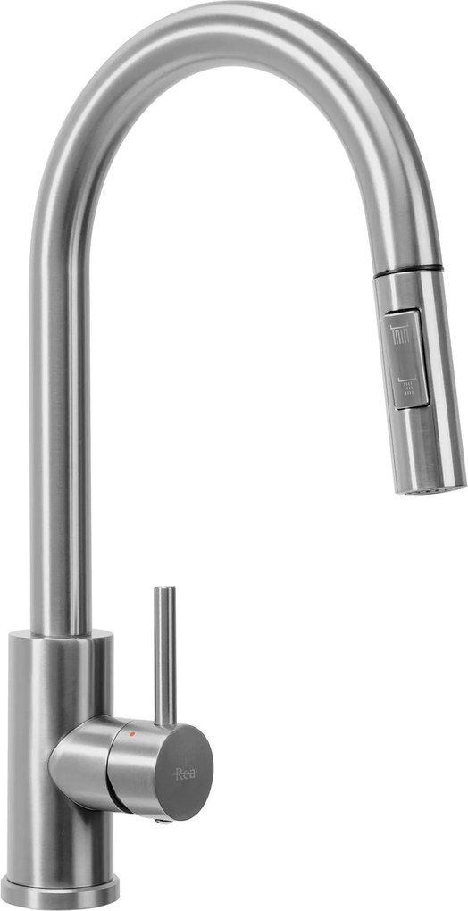 Rea Fin, 1 rekeszes acél mosogató 620x480x185 mm, csiszolt acél, ZLE-06012