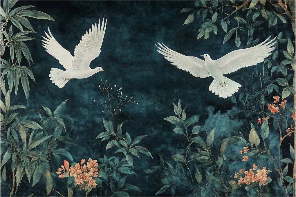 Kép - Két galamb (90x60 cm)