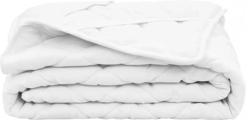 Fehér steppelt könnyű matracvédő 70 x 140 cm