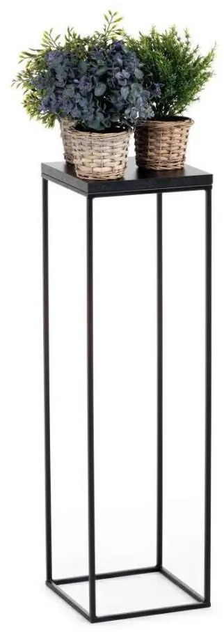 BASICLOFT virágtartó állvány 80x24 cm fekete