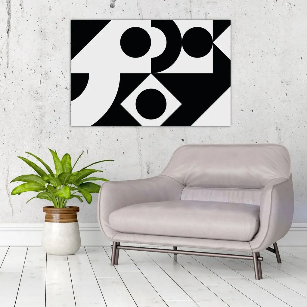 Kép - Geometriai absztrakció N⁰1 (90x60 cm)