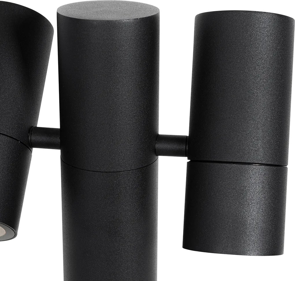 Kültéri állólámpa fekete 50 cm 2-lámpás állítható - Duo