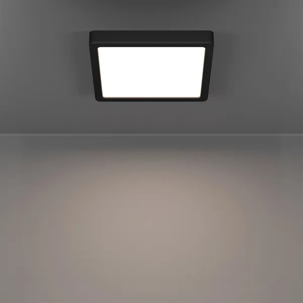 Eglo 901374-LED RGBW dimmelhető füstszínű mennyezeti lámpa FUEVA-Z LED/10,5W/230V 22x22cm IP44 fekete