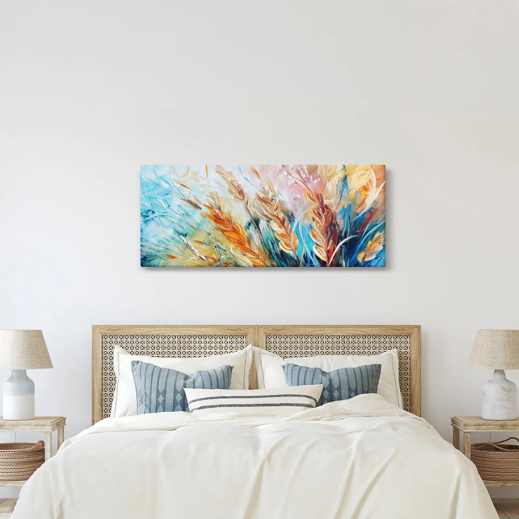 Kép - Búza, absztrakció (120x50 cm)
