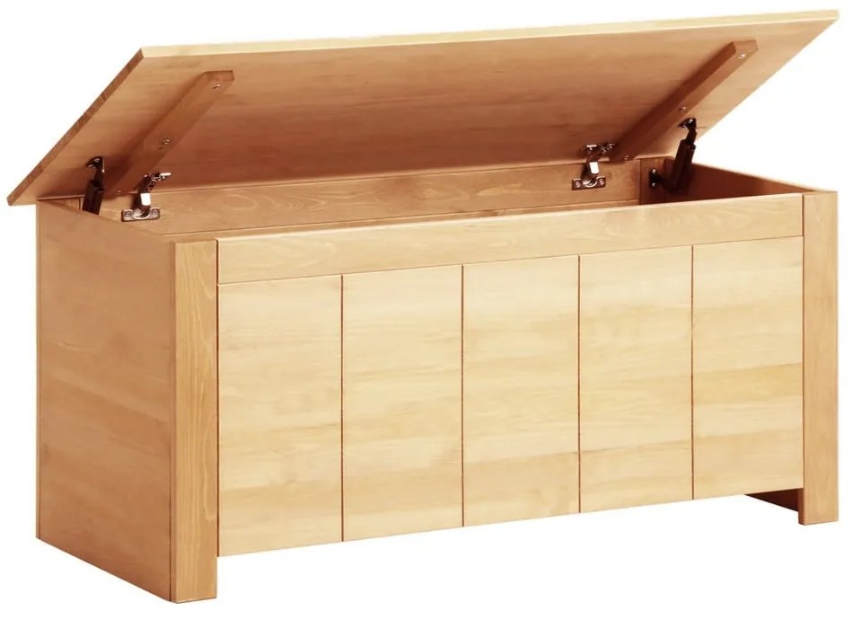 Natúr színű borovi fenyő tárolóláda 100x45 cm Bertram – Støraa