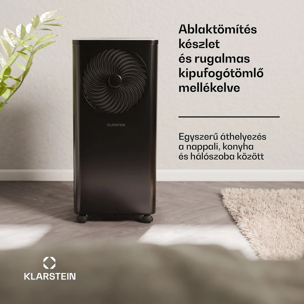 Klarstein Aero Ring 7K légkondicionáló 7 000 BTU mobil és intelligens max. 25 m² hangvezérléssel
