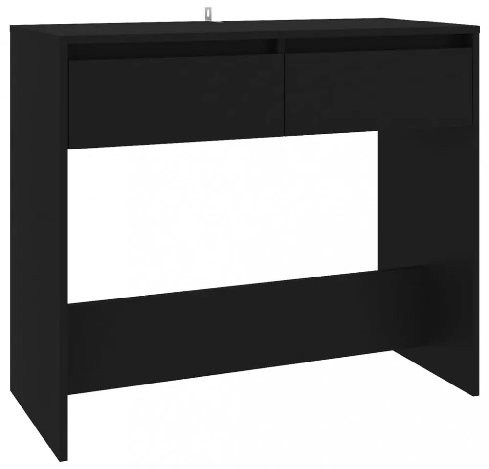 fekete acél tálalóasztal 89 x 41 x 76,5 cm
