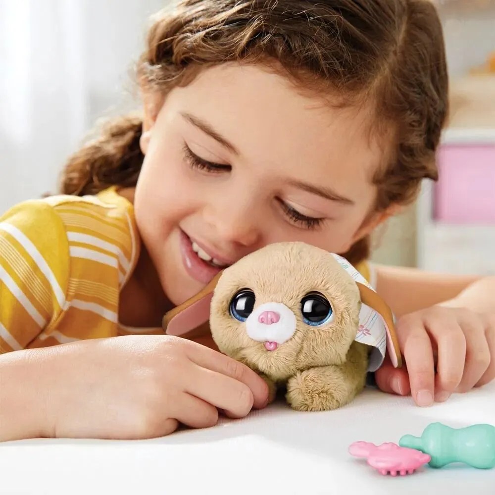 FurReal Newborns PUPPY, interaktív plüss kiskutya,világosbarna