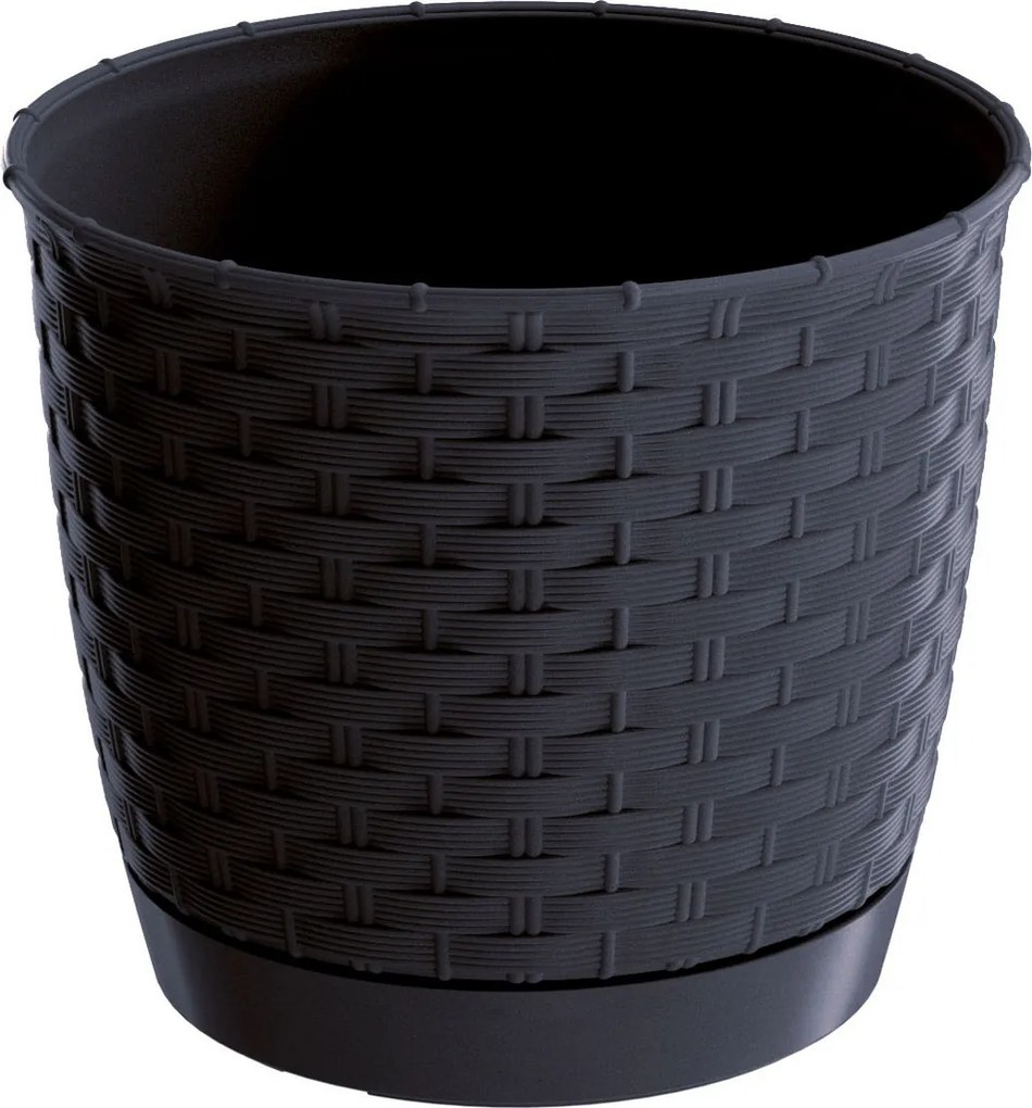 Modern virágtartó állvány Rattan 14x13cm