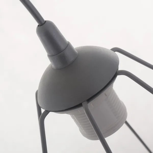 Függeszték BASKET 1xE27/60W/230V szürke