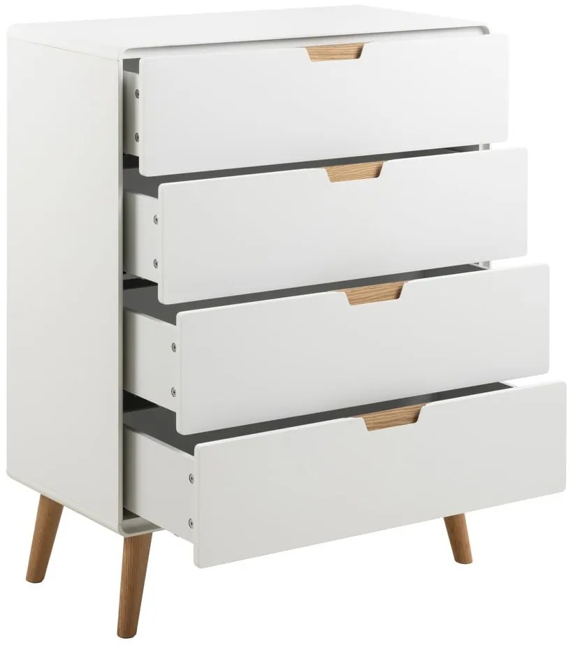 Fehér komód 80x100x40 cm Lowell – Actona