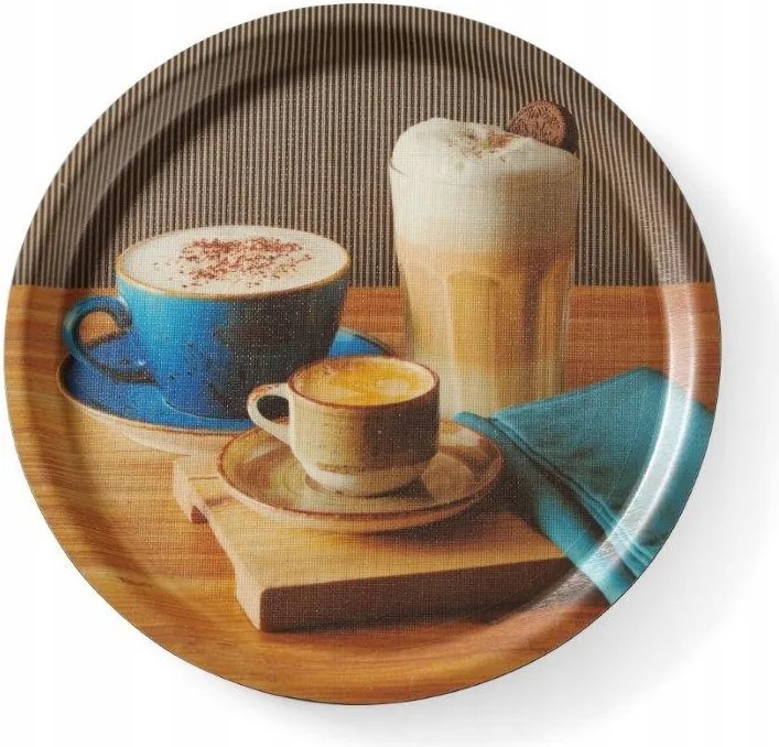 Csúszásgátló tálca kerek nyomott mintával ø 380 mm Hendi 507971