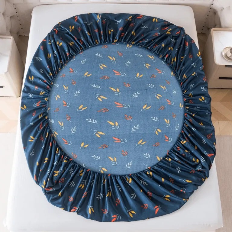 Mikroszálas gumis lepedő LUNERIS kék 90x200 cm