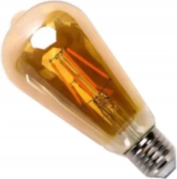 Led izzó ST64 Amber 8W Filament E27 2200K Aigos