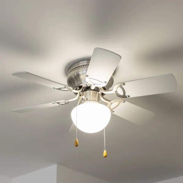 ZEVENTI - Mennyezeti ventilátor GALDANA 1xE27/60W/230V szürke/fehér