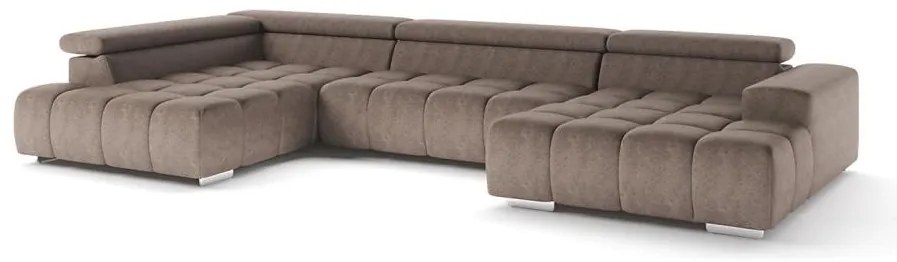 Sarokkanapé U TROPEA balos, bézs színű