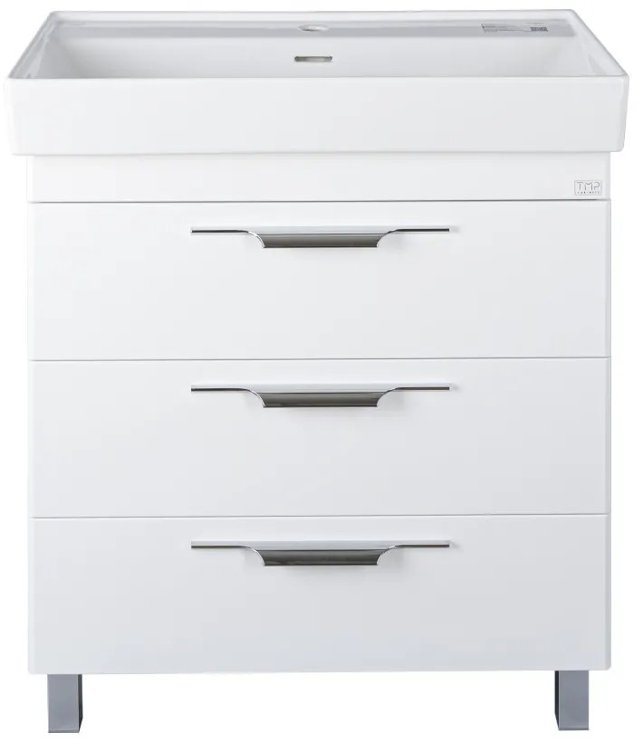 TMP TRIO 60 álló fürdőszobabútor - CeraStyle SHARP - 37100 mosdóval - 60 x 48 cm