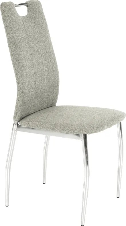 Étkezőszék, bézs melír/króm, OLIVA NEW