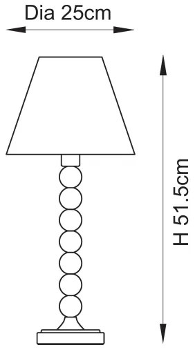 Endon 114688 - Asztali lámpa HIGGLEDY 1xE14/7W/230V krémes/narancs