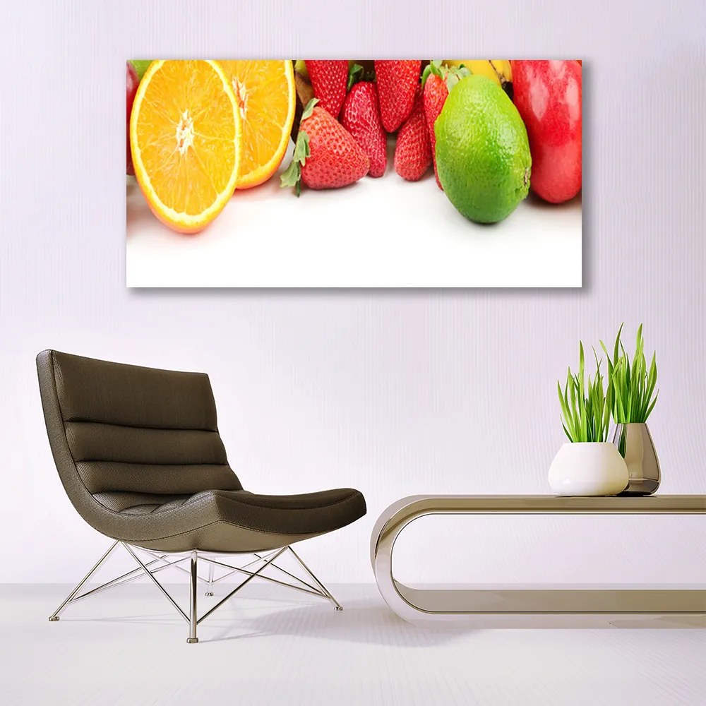 Üvegkép gyümölcs konyha 125x50 cm
