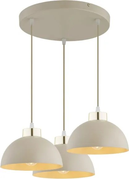 Brilagi - Csillár kábellel MOON 3xE27/60W/230V bézs/arany
