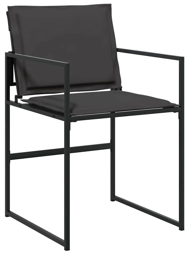Kert étkező szett 5 pcs Fekete 160 x 80 x 73 cm