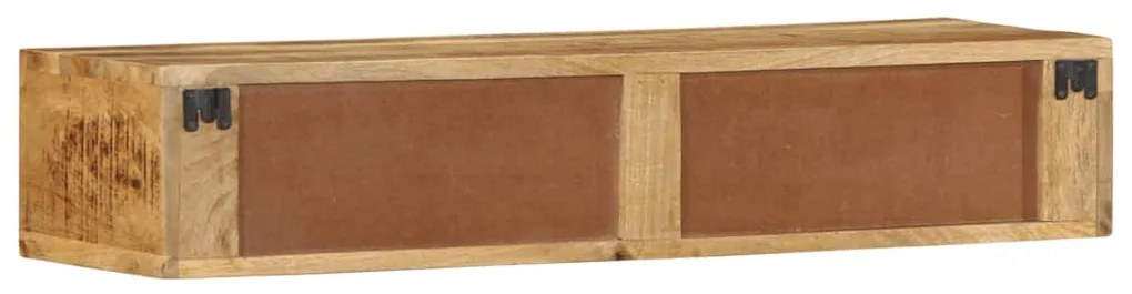 tömör nyers mangófa falra szerelhető TV-szekrény 100x30x19 cm