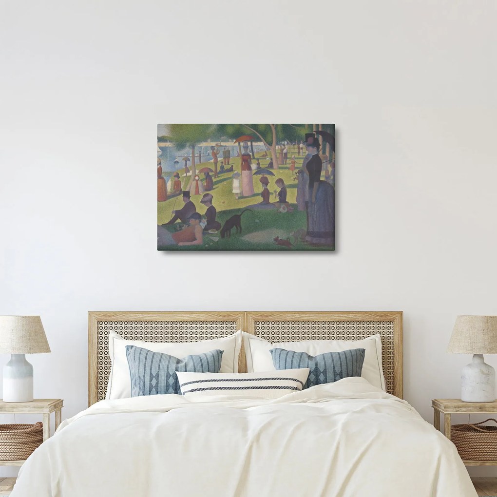 Kép - Georges Seurat, A Sunday on La Grande Jatte, reprodukciók (70x50 cm)