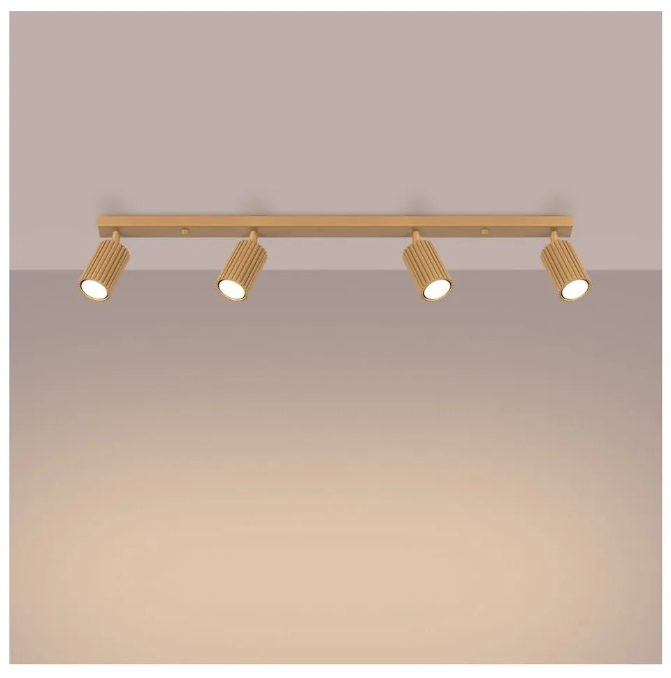 Aranyszínű spotlámpa 6,5x81 cm Gleam – Sollux