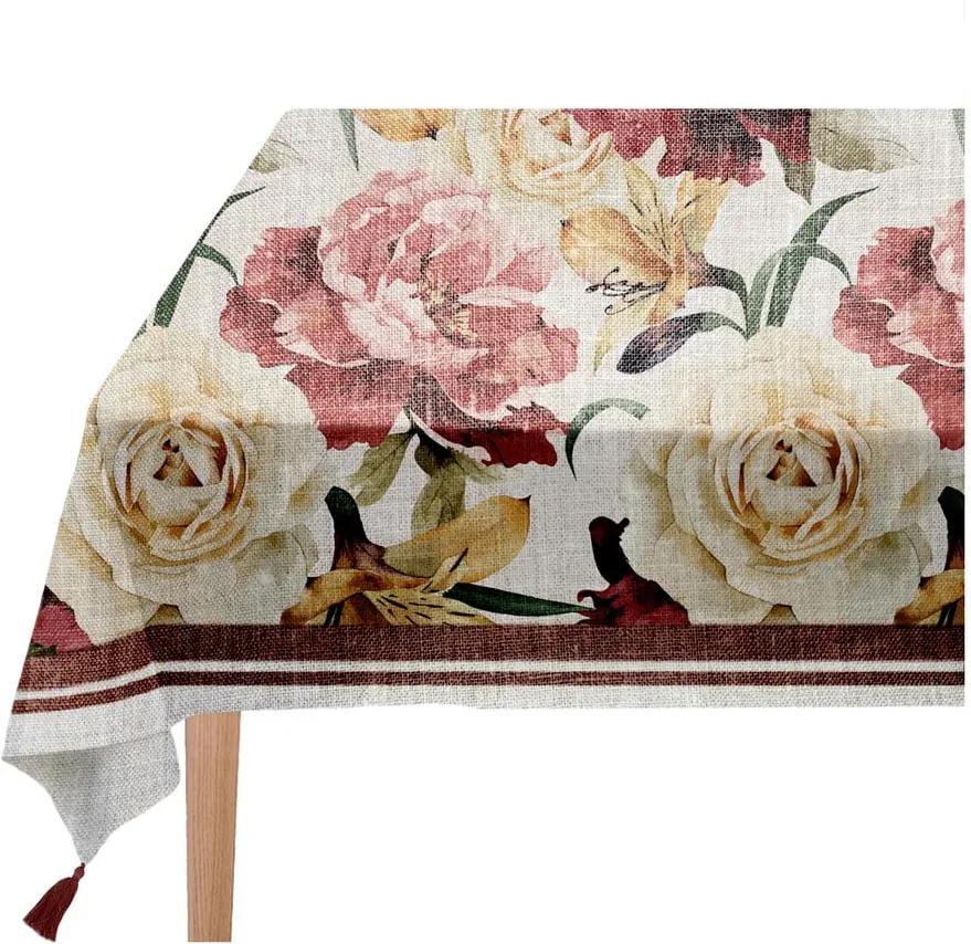 Roses asztalterítő, 140 x 200 cm - Linen Couture