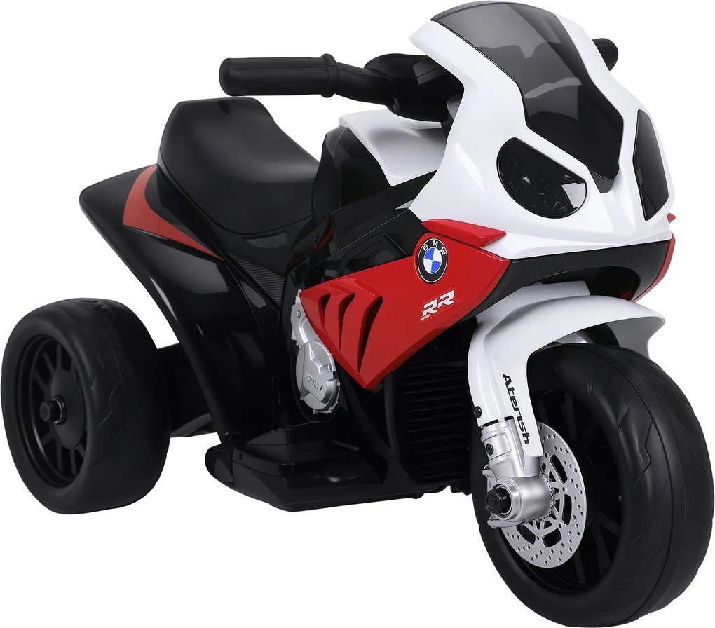 HOMCOM Elektromos Gyerekmotor BMW S1000RR Elektromos Motorzár Music, Fényszórók, Gyerek Elektromos Motor 18-36 Hónapos Gyermekeknek - Piros | Aosom