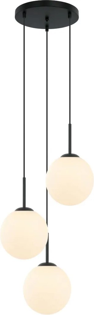 Italux modern függeszték deore fehér fekete itxpnd-5578-3s-bk
