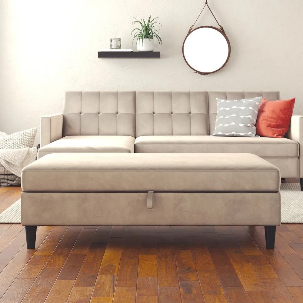 Szürke bársony lábtartó Hartford – Støraa