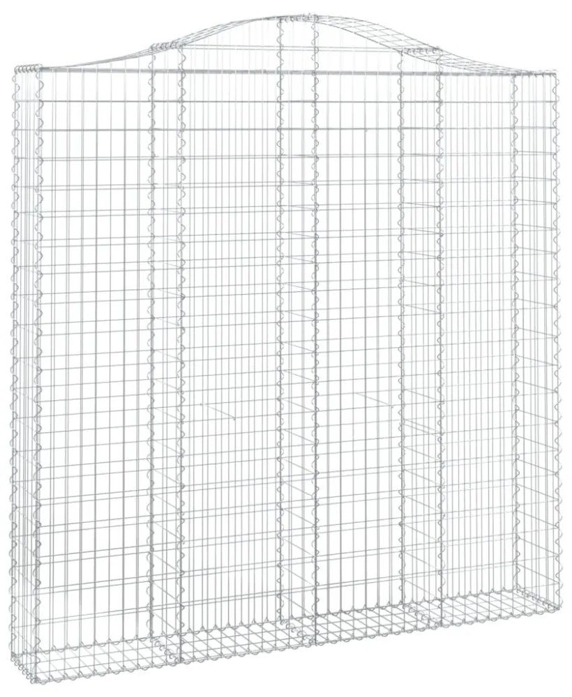 íves horganyzott vas gabion kosár 200x30x200/220 cm