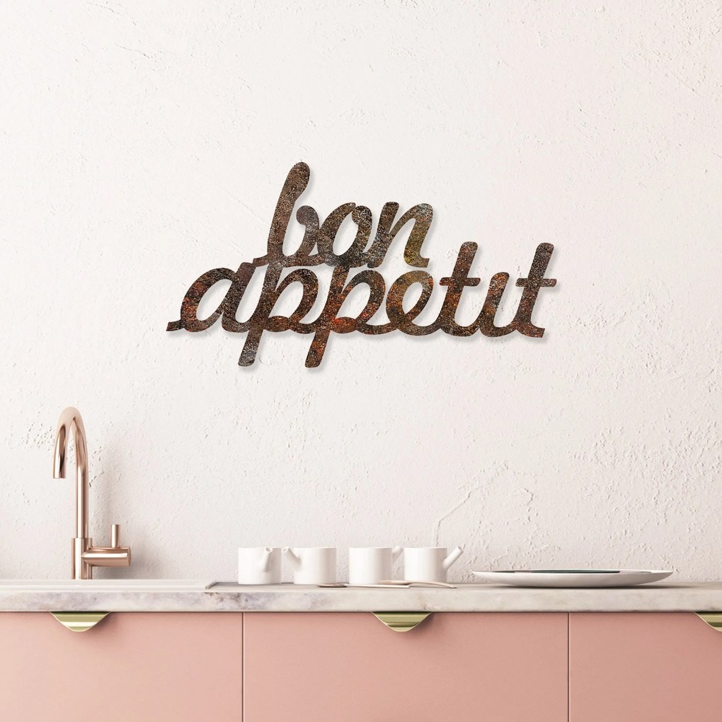 Fém fali dekoráció, Rusty Bon Appetit